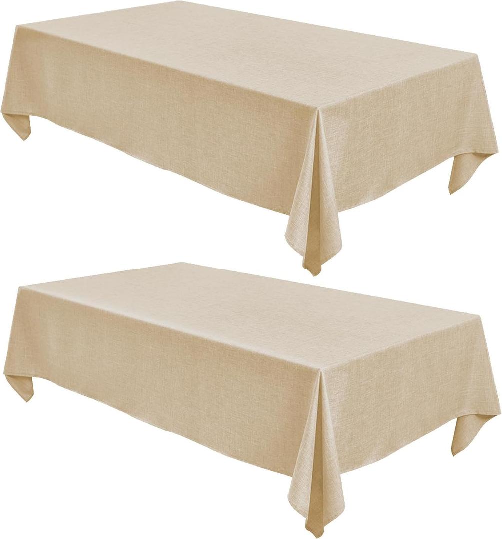 No Brand Table Cloth Beige 3pcs 52x76 inch