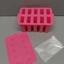 Homemade Popsicles Molds, Food Grade Popsicle Molds for Kids, 10 Cavity Non-BPA Silicone Ice Pop Maker, Reusable Silicone Popsicle Molds with 50 Stick, 50 Bags, Funnel (Pink)