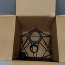 Metal Pendant Lamp Shade Cover, 8 Inch Black Hanging Light Bulb Cage Covers Guard, Industrial Iron Replacement Light Shade, Vintage Light Fixture Covers Decorative Shade Only,1 Pack,E26