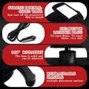 2 Pcs 12 V 150 W Portable Car Heater Windshield Defogger Automobile Defroster Dashboard Heater 360 Degree Rotation Car Heater with Fan Windshield Heater Defroster for Car Trucks