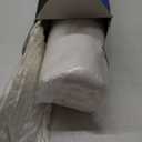 Cooling Side Sleeper Pillow for Neck and Shoulder Pain, Luxury Shredded Memory Foam Curved Bed Pillows for Sleeping Set of 1- Adjustable Queen Size- Washable Cover Crescent White