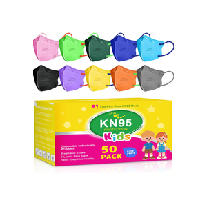 50 Pack KN95 Kid Masks Children Small Size Kids Breathable, Packaging May Vary