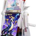 24-Slot Card Flip Book Display Stand,Trading Card Holder with Clear Protector for Gaming Cards, MTG, Sports Cards (Baseball/Basketball)