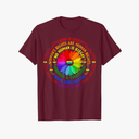 Rainbow Black Lives Matter Science LGBT Pride Flower T-Shirt XL