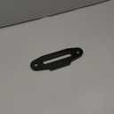 Ucreative Aluminum Hawse Fairlead for UTV 4000-5500 LBs Winch 6" (152.4mm) Mount Glossy (Black) (Blck)