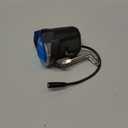 EBike LED Headlight with 75‑100db Loud Horn 4 Pin Female Connector Night Riding Front Light for 12-72 Volts Adult Electric Mountain Bike or Foldable Bike 30W Ultra-Bright Cycling Light