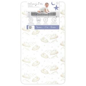 Dream On Me Twilight 5” 2-in-1 Breathable Spring Coil Crib & Toddler Mattress – Firm Infant Side & Plush Toddler Side, Reversible Design, Waterproof Vinyl Cover, GREENGUARD Gold & BSA Certified