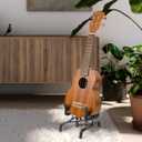 2 x lotmusic Ukulele Violin Stand Holder Foldable for Soprano Concert Tenor Ukelele 4/4 3/4 2/4 1/4 Violin Metal Black From Kmise