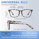 Nearsighted Myopia Glasses for Men Women, Blue Light Distance Glasses with Spring Hinge