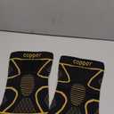 Copper Knee Braces with Strap for Knee Pain Women and Men(2 Pack), Knee Compression Sleeve for Arthritis, ACL, Meniscus Tear, Joint Pain Relief, Knee Support for Working, Running, Weightlifting(M)