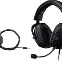 Logitech G Pro X SE Wired Gaming Headset with Microphone: Detachable Microphone, DTS Headphone:X 7.1, for PC, Xbox One, Xbox Series X|S, PS5, PS4, Includes USB DAC  Black