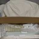 Tiny Land Kids Tent with Mat and Star Lights, Indoor Playhouse for Toddlers, 57"x36"x52" Large Reading Nook for Girls & Boys, Modern Bed Canopy for Kids Room (Cream)