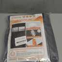 Magnetic Insulated Door Curtain Fits 36"x96" Doors - Thermal Door Cover for Winter with Clear Window, Window Insulation Kit & Doors Draft Stopper to Keep Cold Air Out for Front Doorway Home - Gray