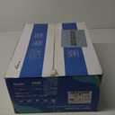 Black Ceiling Fan with Light and Remote/APP Control, 52in Flush Mount Fan Light with 8 Blades, Reversible and LED Dimmable, Indoor Outdoor Light Fixture for Bedroom, Covered Patios