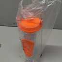 Portable Water Bottle with Fruit Infuser (Sunrise Orange)