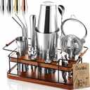 Bartender Kit Fron & Wood Chehy-Sapel Silver