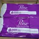 Poise Incontinence & Postpartum Pads for Bladder Leaks, 5 Drop Maximum Absorbency, Long Length, 84 Count