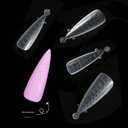 Nail Extension Forms Dual Forms for Poly Gel Nail Extension 120pcs Twelve-Sizes with Scale Reusable Flexible Abundant Nail Forms for Builder Gel for Nail Art Design Salon&DIy (06-2, 1)