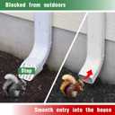3"x4" Type-A Gutter Downspout Connector, Outlet Filter and Leaf Guard for Bottom of Downspouts