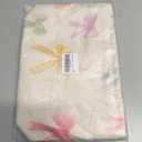 Cute Soft Corduroy Zipper Makeup Bag for Purse, Coquette Aesthetic Pouch with Pinkbow Pattern for Women Girls, Brushes Storage Travel Cosmetic Bags(04Colourful Bow)