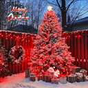 JMEXSUSS 2 Pack Solar String Lights Outdoor Waterproof, Total 400 LED 151FT Solar Christmas Lights Outdoor, 8 Modes Christmas Light for Outside Patio Yard Tree Decorations, Red