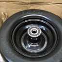 11x6.00-5 Flat Free Tire, Zero Turn Mower Front Tires with 3/4" or 5/8" and 1/2" Bearings, 5.2"- 8.3" Centered Hub, Load 400lbs, 11x6.00-5 Tires for Zero Turn Mower by Cubesprings - 2Pack