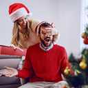 Santa Hat, Santa Hat for Adults, Unisex Velvet Comfort Wine Red Christmas Hats Extra Thicken Classic Plush for Christmas New Year Festive Holiday Party Supplies