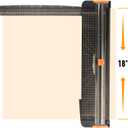 ZEQUAN Paper Cutter 18 inch, 18" Cut Length Large Paper Trimmer Slider for Craft Scrapbooking Cardstock, 3pcs Blade