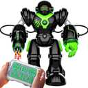 BEZGAR TR300 Robot Toys for Kids - Smart Programmable, Dancing Remote Control Emo Robot with 22 Actions, Supporting 78 Changing Expression, for Kids, 3 4 5 6 7 8 Year Old Boy Birthday (Black)