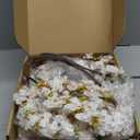 12 Pcs Artificial Cherry Blossom Flowers 40" Faux Silk Cherry Blossom Stems Fake Real Touch Peach Branches for Wedding Home Garden Japanese Decor Ivory White