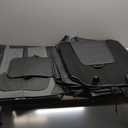 TTX LIGHTING Seat Covers Fit for 2007-2025 2026 Chevrolet Chevy Silverado GMC Sierra 1500 2500HD 3500HD Leather Truck Seat Covers Full Set (#073 Black&Grey, 5 Seats)