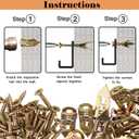 3 x Self Drilling Drywall Anchors with Screws Kit 80Pcs- 40 Sheetrock Anchors 40 Zinc Expansion Screws Zinc Plated Steel No Drill or Holes in Wall, for Wall Hanging, Cabinets