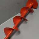 THUNDERBAY 6 Inch Diameter 36 Inch Long Earth Auger Bit with Fishtail Point and Patent Shock Spring