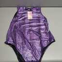 WDIRARA Women's Plus Size Crocodile Pattern Sleeveless Tank Bodysuit Party Tops Size XL