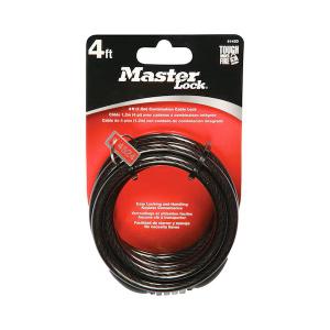 Master Lock 5/16 in. D X 48 in. L Vinyl Coated Steel Locking Cable