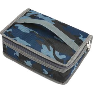 FlowFly Small Insulated Lunch box Portable Soft Bag Mini Cooler Thermal Meal Tote Kit with Handle for Work & School, Camo
