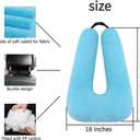 FHSGGP Travel Pillow Cushion for The Back Seat of Car Car Pillow for Kids A Sleeping Artifact Suitable for Long-Distance Travel of Adults and Children Travel Pillow for Kids Blue