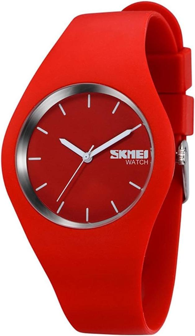 Gosasa Casual Simple Style Silicone Strap Women Men Sports Watches 30M Waterproof