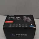 FORTHiQ RED+ Knee Massager with Heat and Red Light Therapy for Pain Relief, Knee Brace with 2 Wavelengths, 3 Massage & 4 Pulsing Modes, 5 Heat Levels, 52 Lights, FSA-HSA Eligible, 2 Pieces