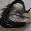 Decorative Hooks Plant Hanger Bracket Iron Metal Wall Dcor Shepherds Hook Lantern Wall Hanger for Hanging Plants Outdoor, Bird feeders, Rustic Home Decor (10 Pack Black)