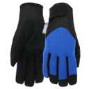 MUD Tough Men's Gardening Gloves, Synthetic Leather, Breathable Spandex, High Dexterity, True Blue (MD52021TB-ML)
