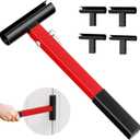Door Hinge Adjustment Tool Kit, 4 in 1 Hinge Gap Adjusting Wrench Kit for Residential and Commercial, Heavy Duty Painted Steel Hinge Bender Wrench with Rubber Grip