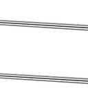 Threehoney 2 Pack Wire Shelving Garment Hanger Bar Wire Shelving Accessories Industrial Closet Clothes Rods for Home Retail Store(Silver,30 Inch)