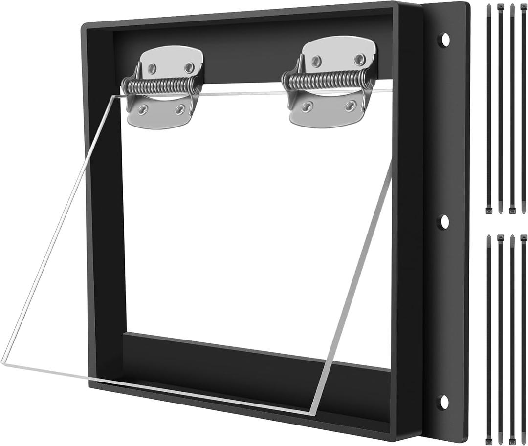 Raccoon One Way Door - Humane, Contactless Animal Excluder Trap - Raccoon One Way Eviction Door, Easy to Install & Weather-Resistant, Ideal for Squirrels, Skunks, Possums (8x10 inches)