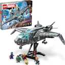 LEGO Marvel The Avengers Quinjet 76248, Spaceship Building Toy Set with Thor, Iron Man, Black Widow, Loki, and Captain America Minifigures, Infinity Saga (Multi-color)