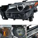 labwork Headlight Assembly Replacement for CX-9 2016-2023 Headlights w/o AFS Projector Set Driver Side LH