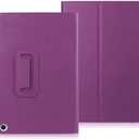 for Amazon Kindle Fire HD8 10th/12th Generation (2020/2022 Release) Tablet Cover,Ultra Slim Folio Stand Lightweight Leather Case for All-New Fire HD8 Plus 10th 12th Gen 8" (Li-Purple)