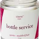 Literie Miami Inspired Scented Candle: Bottle Service - Spirits & Muddled Fruit Scent, 7.5oz, 40 Hour Burn, Vegan Soy & Coconut Blend Candle for Home Decor, Gift for Women & Men