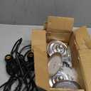 Espird Outdoor LED Grow Lights for Greenhouse 6-Light Waterproof String Grow Light, Full Spectrum LED Plant Grow Light Lamp, Waterproof Greenhouse Grow Lights for Seedling, Veg, Flower