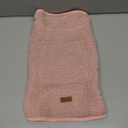 cyeollo Warm Dog Sweater Coat Jacket Thickened Thermal Sherpa Sweaters Reversible Fleece Vest Pet Clothes for Cold Weather Winter Dog Coats for Small Dogs Girl, Pink M